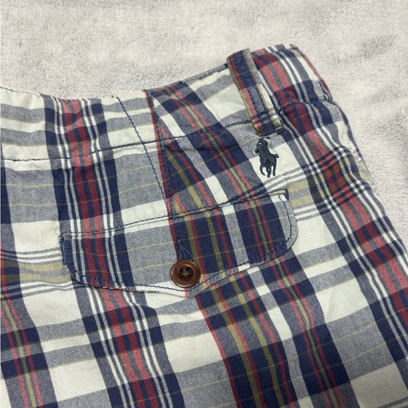 Vintage 90s Polo Ralph Lauren Sportswear Plaid Shorts Men's 32 Madras 100%Cotton - Picture 3 of 7